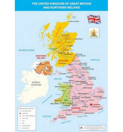 Карта Великобританії