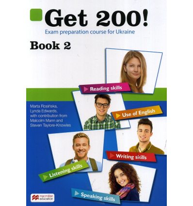 Підручник Англійська мова Get 200! Exam preparation course for Ukraine Book 2 авт. Розінська вид. Макмиллан