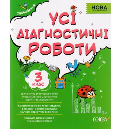 Усі діагностичні роботи 3 клас НУШ авт. Мельник С. вид. Основа