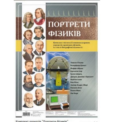 "Портрети фізиків" комплект плакатів "Портрети фізиків" комплект плакатів